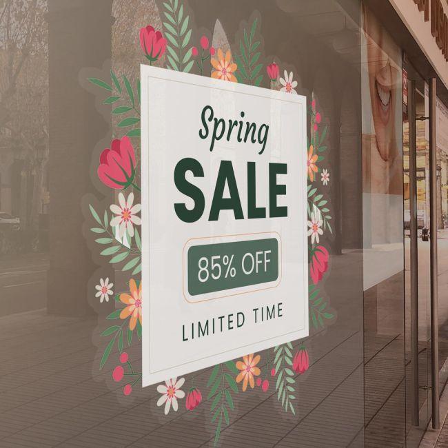 Spring sticker, Spring Sale Blooming Flowers 1