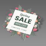 Ανοιξιάτικο Αυτοκόλλητο Spring Sale με πολύχρωμα Λουλούδια Όψη 7