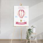 Canvas print baptism, Hot air balloon art 1