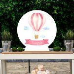 Wooden printed sign, Hot air balloon art 1