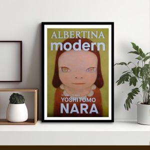 Αφίσα Έκθεσης Yoshithomo Nara - Albertina Modern, αφίσα, κάδρο