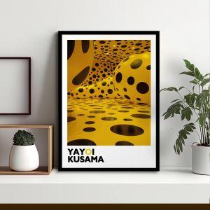 Αφίσα Έκθεσης Dot obsession, Kusama, αφίσα, κάδρο