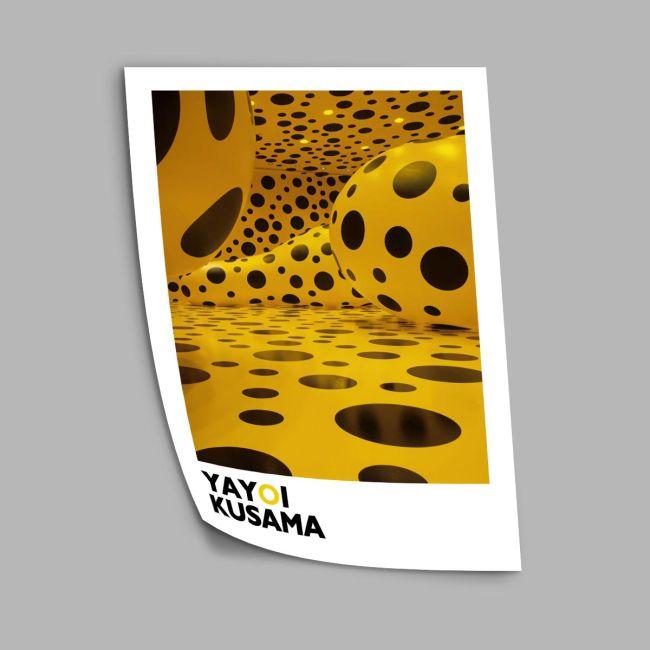 Αφίσα Έκθεσης Dot obsession, Kusama, αφίσα, κάδρο