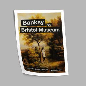Exhibition poster, Bansky vs Bristol Museum I 2