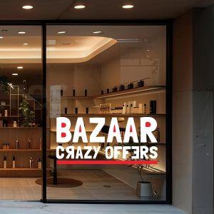 Αυτοκόλλητο Εκπτώσεων Bazaar, art 2