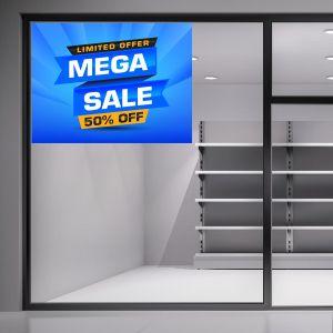 Αυτοκόλλητο Εκπτώσεων, Mega Sale