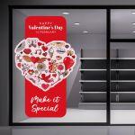 Shop window sales sticker, all you need is love me