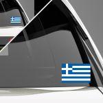 Αυτοκόλλητο αυτοκινήτου Ελληνική σημαία