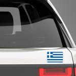 Car sticker Greek Flag