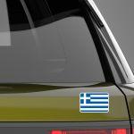Car sticker Greek Flag