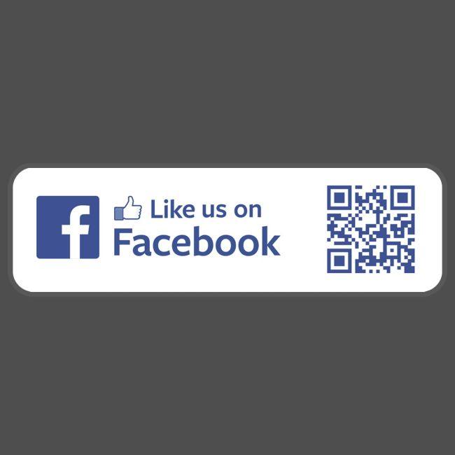 Αυτοκόλλητο Εκπτώσεων, Liike us on Facebook QR Code
