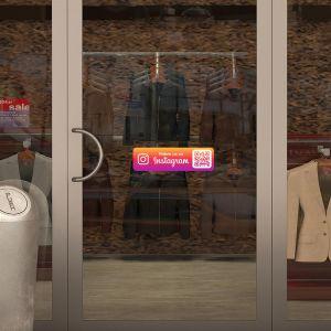 Shop windowFollow us on instagram QR Code