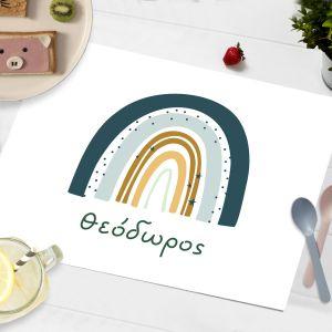 Placemat, Rainbow blue sky