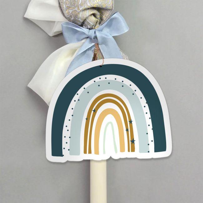 Ξύλινο τυπωμένο Ουράνιο τόξο nordic 3