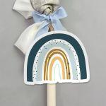 Ξύλινο τυπωμένο Ουράνιο τόξο nordic 3