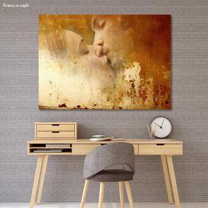 Canvas print Vintage kiss