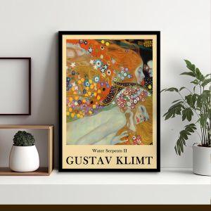 Water serpents II (detail), Klimt, poster
