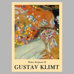 Water serpents II (detail), Klimt, poster 2