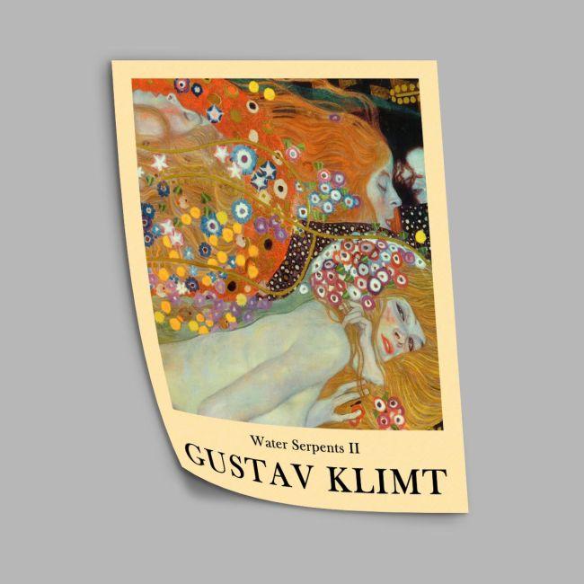 Water serpents II (detail), Klimt, poster