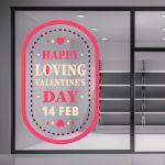 Shop window sales sticker, Love love love
