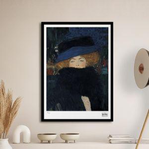 Lady with a hat (lithograph), Klimt, poster