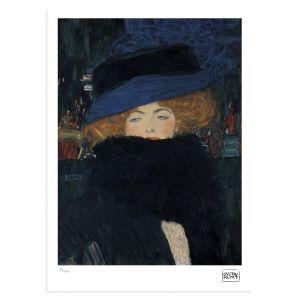 Lady with a hat (lithograph), Klimt, poster 2