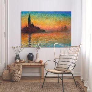 Πίνακας ζωγραφικής Sunset in Venice, Monet C. 2