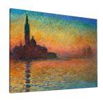 Canvas print Sunset in Venice, Monet C.