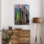 Canvas print St. Andrew and St. Francis, El Greco