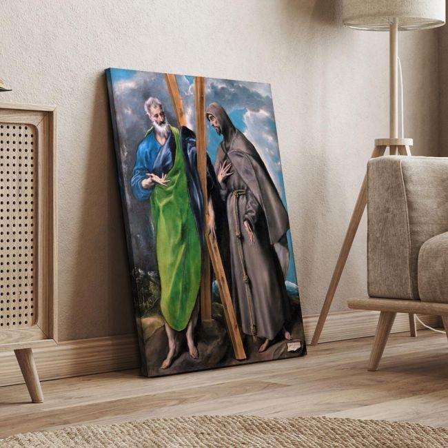 Canvas print St. Andrew and St. Francis, El Greco