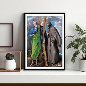 Άγ. Ανδρέας και Αγ. Φραγκίσκος, El Greco, αφίσα, κάδρο