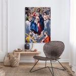 Canvas print Virgin Mary holding Christ, El Greco