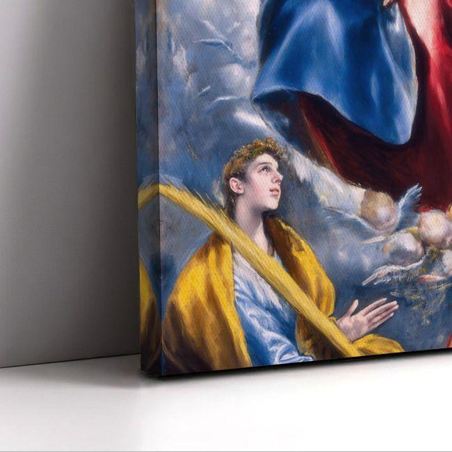 Canvas print Virgin Mary holding Christ, El Greco