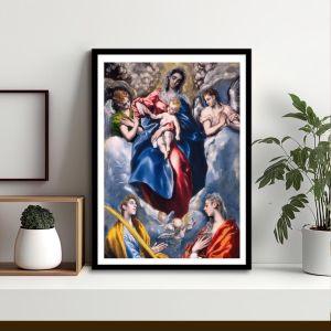 Παναγία κρατά το Χριστό, El Greco, αφίσα, κάδρο