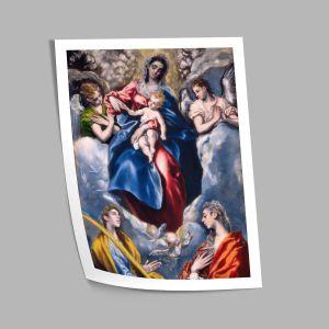 Virgin Mary holding Christ, El Greco, poster 2