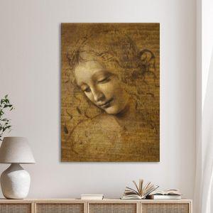 Canvas print La Scapigliata, Leonardo da Vinci