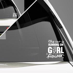 Αυτοκόλλητο αυτοκινήτου Girl Power
