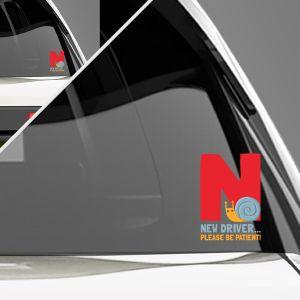 Αυτοκόλλητο αυτοκινήτου Slow But Cute