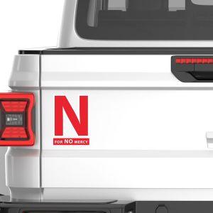 Αυτοκόλλητο αυτοκινήτου N for No Mercy 2