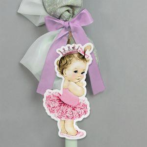 Wooden figure printed ballerina watercolor 2