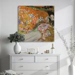 Canvas print Water serpents II detail, Klimt Gustav