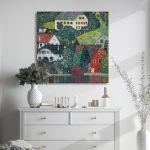 Canvas print Houses at Unterach, Klimt Gustav