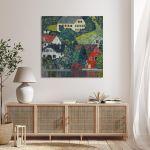 Canvas print Houses at Unterach, Klimt Gustav