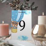 Event table numbers vertical, personalized