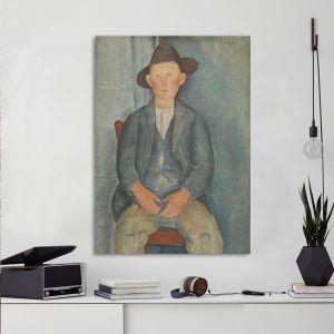 Canvas print Young peasant, Amedeo Modigliani
