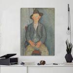 Canvas print Young peasant, Amedeo Modigliani