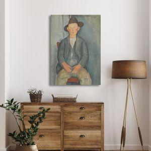 Canvas print Young peasant Amedeo Modigliani Framed canvas View 1 2