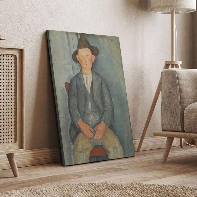 Canvas print Young peasant, Amedeo Modigliani