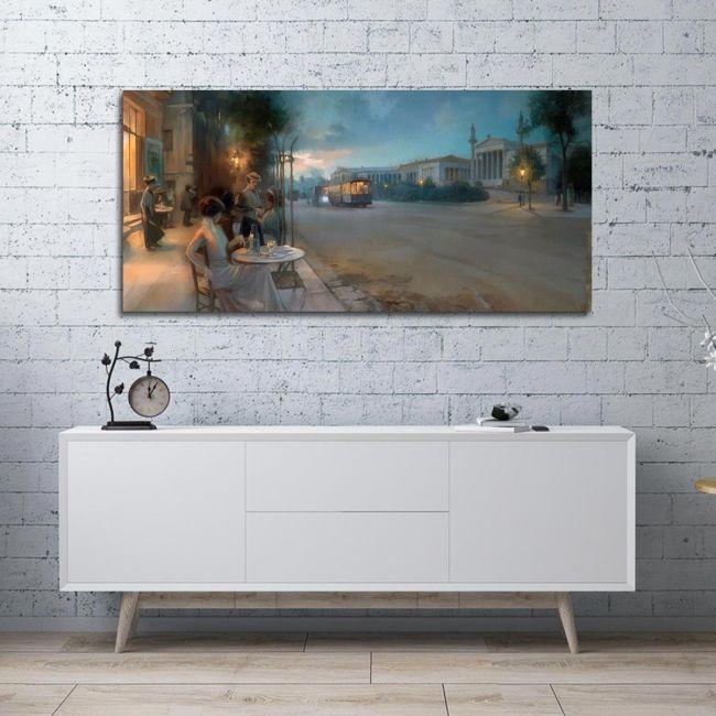 Canvas print Guernica coloured I reart (original Picasso P.)