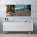 Canvas print Guernica coloured I reart (original Picasso P.)